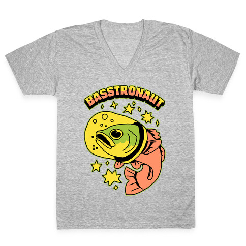 Basstronaut V-Neck Tee Shirt