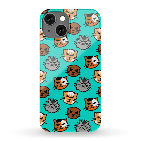 Angry Kitty Pattern Phone Case