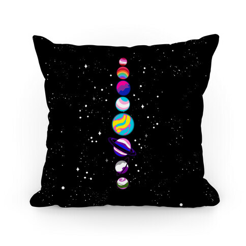 LGBTQ+ Planets Pillow