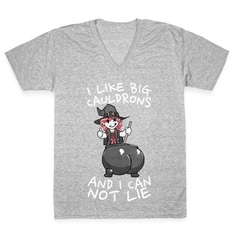 I Like Big Cauldrons And I Can Not Lie V-Neck Tee Shirt