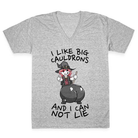 I Like Big Cauldrons And I Can Not Lie V-Neck Tee Shirt