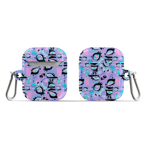 Pastel Goth Eyes Pattern AirPod Case