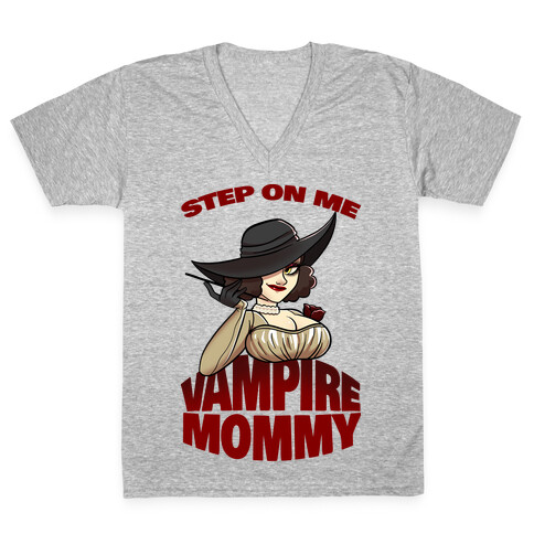 Step On Me Vampire Mommy V-Neck Tee Shirt