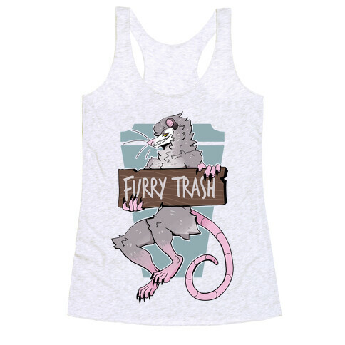 Furry Trash Racerback Tank Top