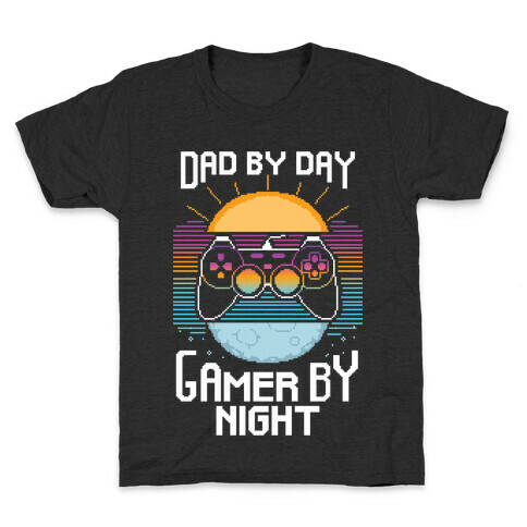 Dad By Day, Gamer By Night Kids T-Shirt