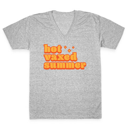 Hot Vaxed Summer V-Neck Tee Shirt