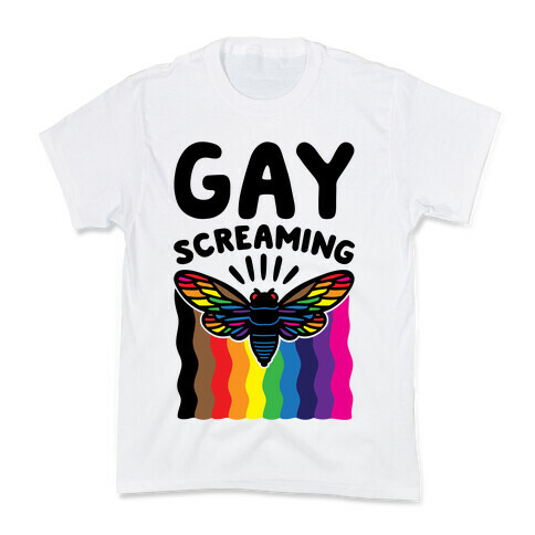 Gay Screaming Cicada Parody Kids T-Shirt