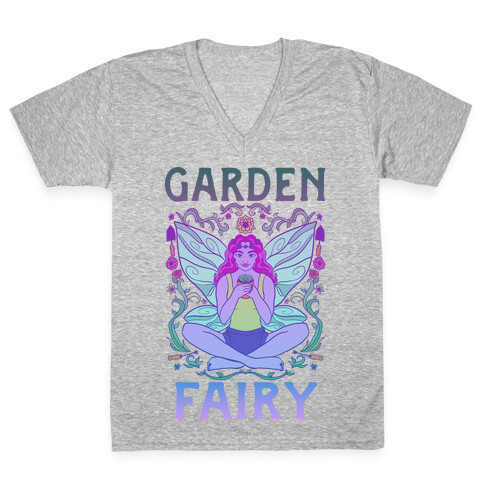 Garden Fairy V-Neck Tee Shirt