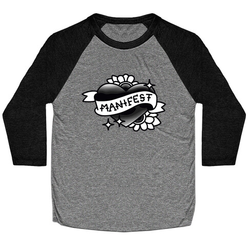 Manifest (Black & White) Baseball Tee