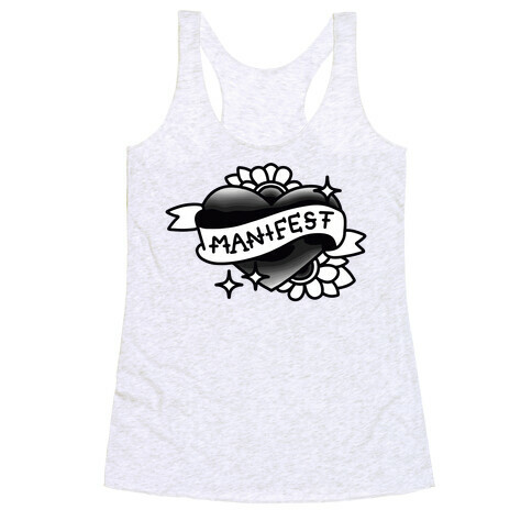 Manifest (Black & White) Racerback Tank Top