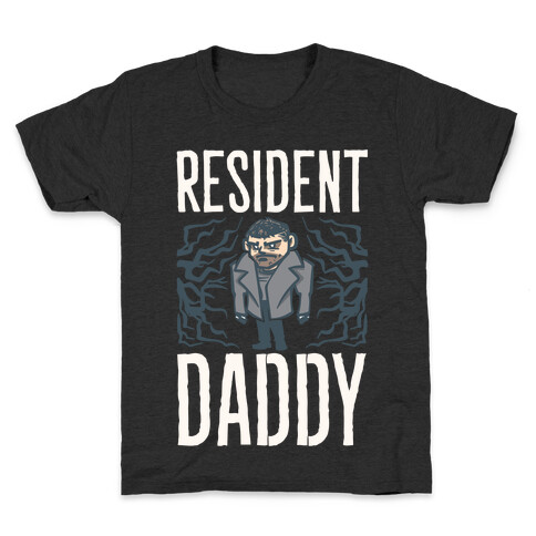 Resident Daddy Parody White Print Kids T-Shirt