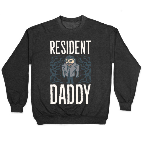 Resident Daddy Parody White Print Pullover