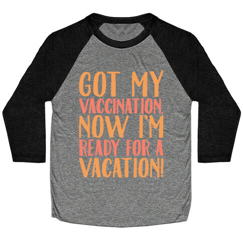 Vaccination Vacation Baseball Tee