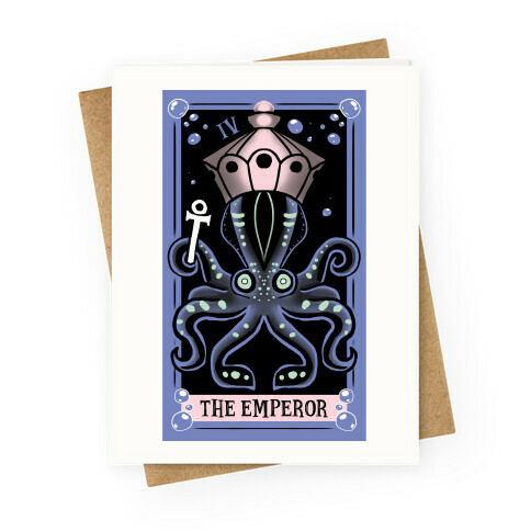 Creepy Cute Tarots: The Emperor Greeting Card