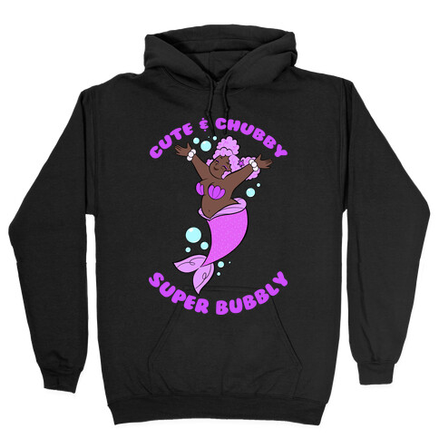 Cute & Chubby Super Bubbly Purple Hooded Sweatshirt