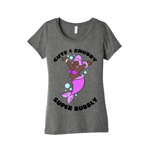 Cute & Chubby Super Bubbly Purple Womens T-Shirt