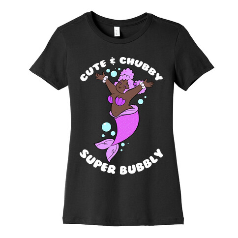 Cute & Chubby Super Bubbly Purple Womens T-Shirt