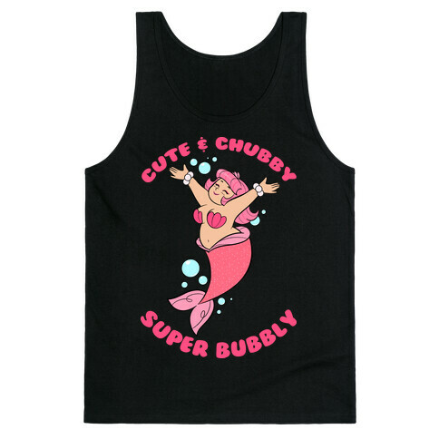 Cute & Chubby Super Bubbly Pink Tank Top