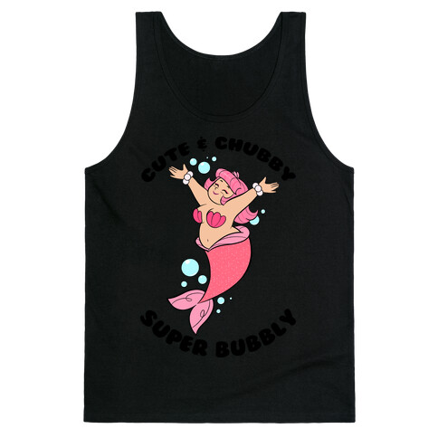 Cute & Chubby Super Bubbly Pink Tank Top