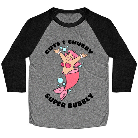 Cute & Chubby Super Bubbly Pink Baseball Tee