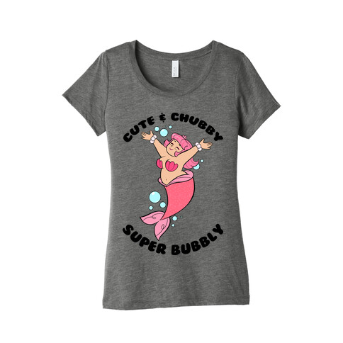 Cute & Chubby Super Bubbly Pink Womens T-Shirt