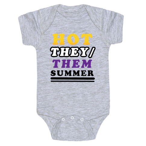 Hot They/Them Summer Baby One-Piece