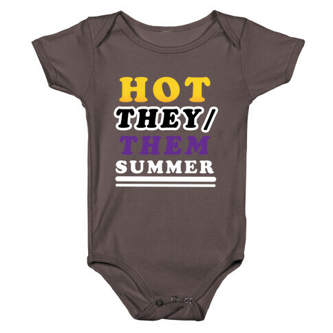 Hot They/Them Summer Baby One-Piece