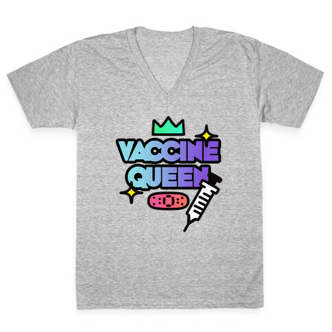 Vaccine Queen V-Neck Tee Shirt