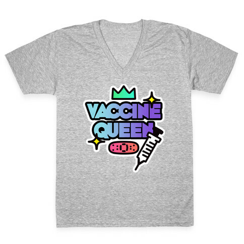 Vaccine Queen V-Neck Tee Shirt