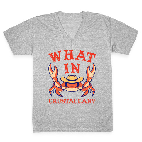 What In Crustacean? V-Neck Tee Shirt