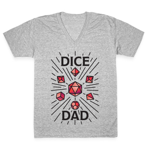 Dice Dad V-Neck Tee Shirt