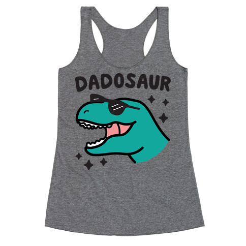 Dadosaur (Dad Dinosaur) Racerback Tank Top