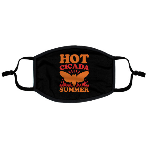 Hot Cicada Summer Parody Flat Face Mask