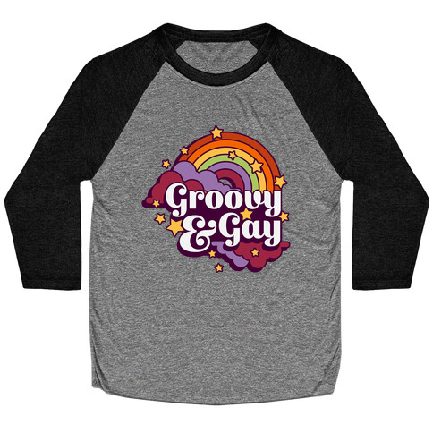 Groovy & Gay Baseball Tee