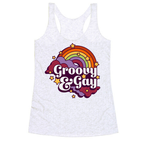 Groovy & Gay Racerback Tank Top