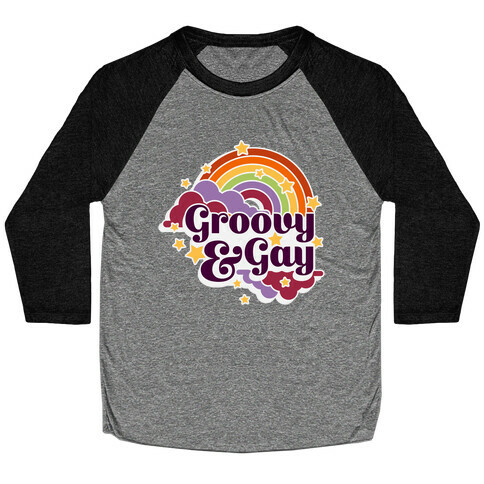 Groovy & Gay Baseball Tee