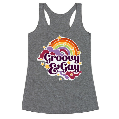 Groovy & Gay Racerback Tank Top