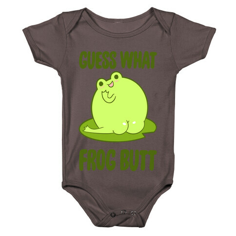 Guess What Frog Butt Baby One-Piece