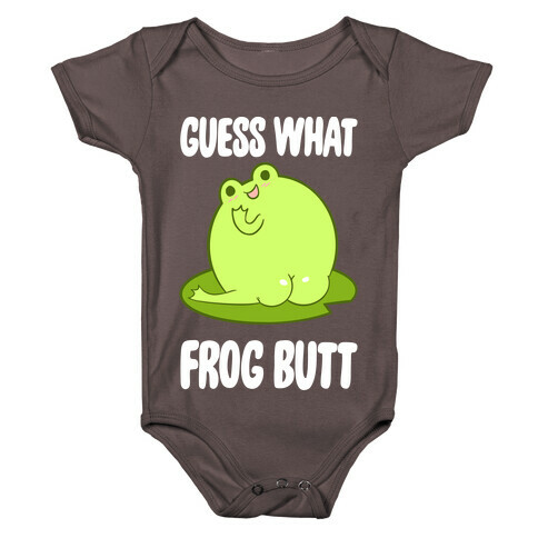 Guess What Frog Butt Baby One-Piece