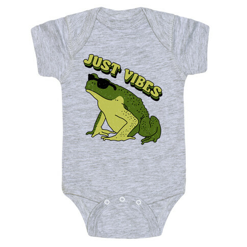 Just Vibes Frog Baby One-Piece