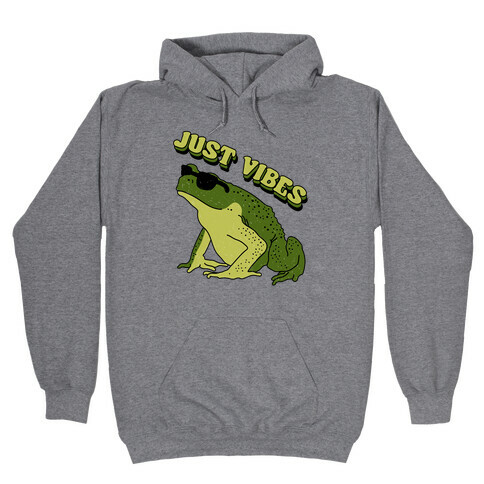 Just Vibes Frog Hooded Sweatshirt