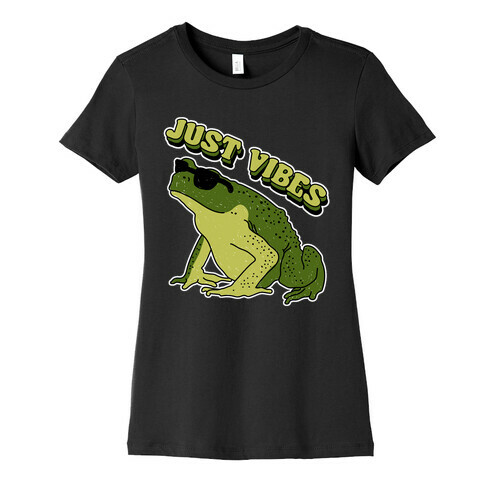 Just Vibes Frog Womens T-Shirt