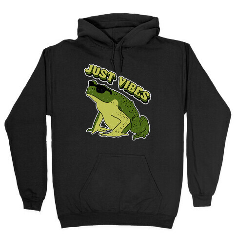 Just Vibes Frog Hooded Sweatshirt