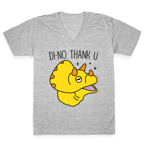 Di-No Thank U Dinosaur V-Neck Tee Shirt