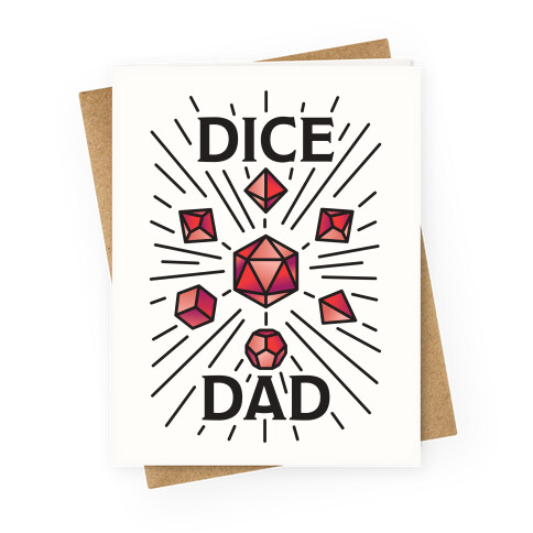 Dice Dad Greeting Card