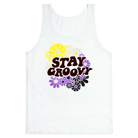 Stay Groovy (Nonbinary Flag Colors) Tank Top