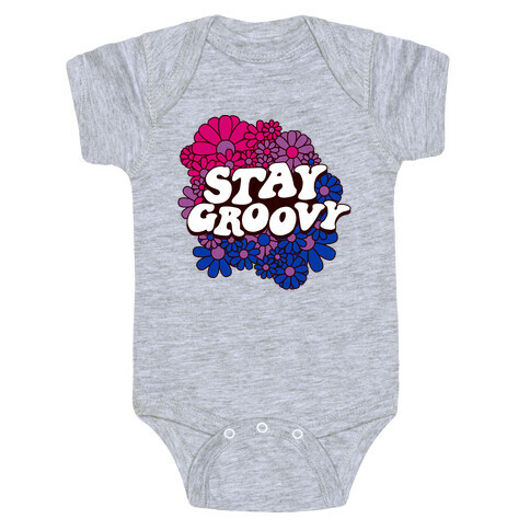 Stay Groovy (Bi Flag Colors) Baby One-Piece