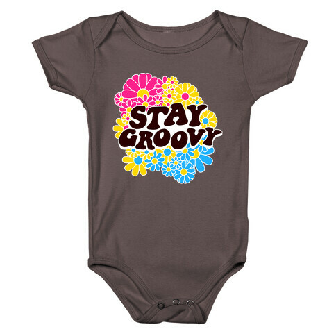 Stay Groovy (Pan Flag Colors) Baby One-Piece