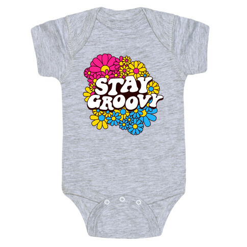 Stay Groovy (Pan Flag Colors) Baby One-Piece