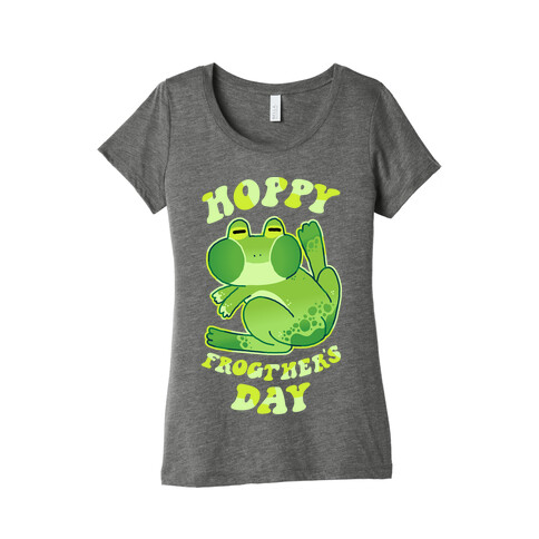 Hoppy Frogther's Day Womens T-Shirt